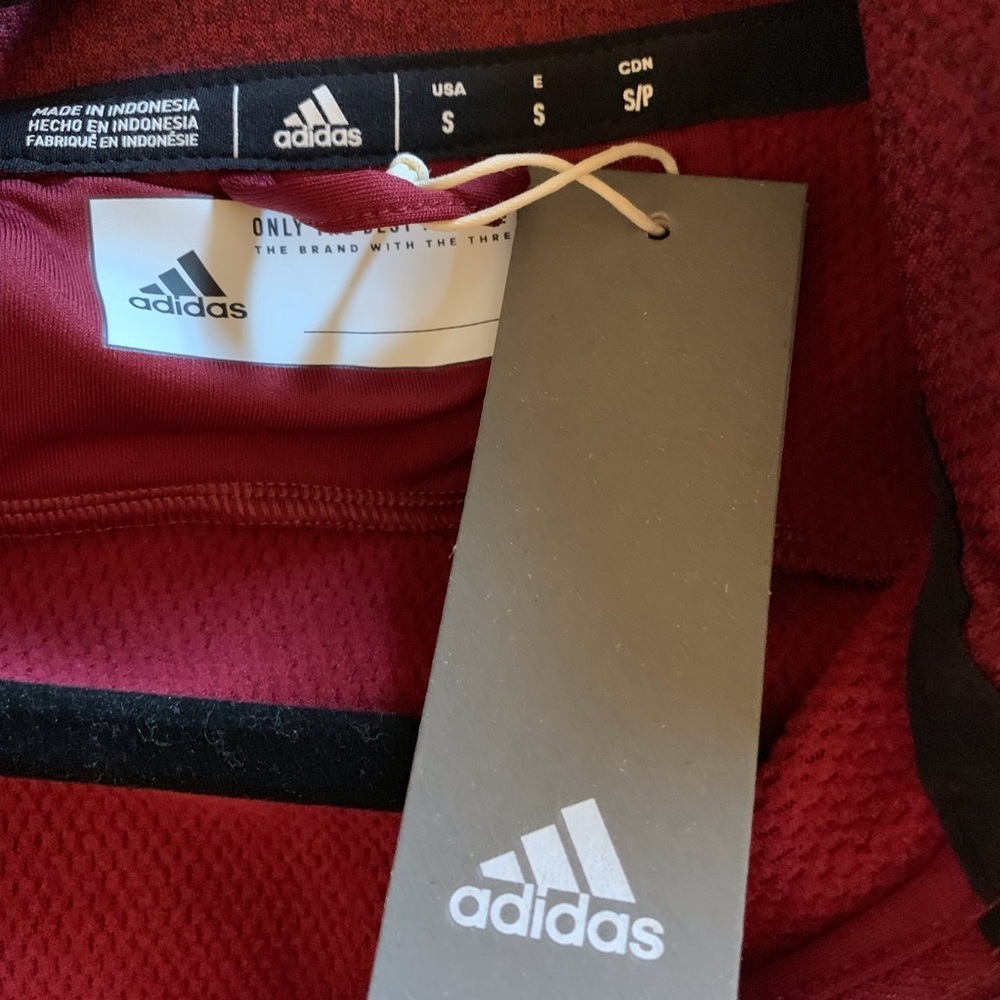 Adidas Mens Team 1/4 Zip Long Sleeve,  S,M,L - Picture 3 of 7